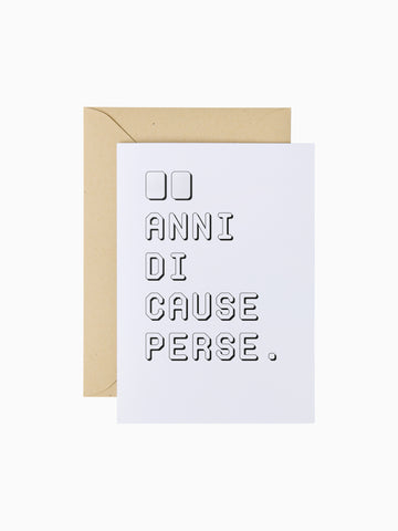 Cause perse | Biglietto d'auguri