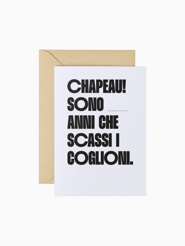 Scassi i coglioni | Biglietto d'auguri