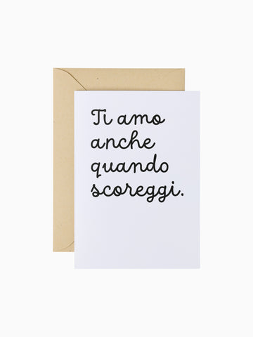 Quando scoreggi | Biglietto d'auguri