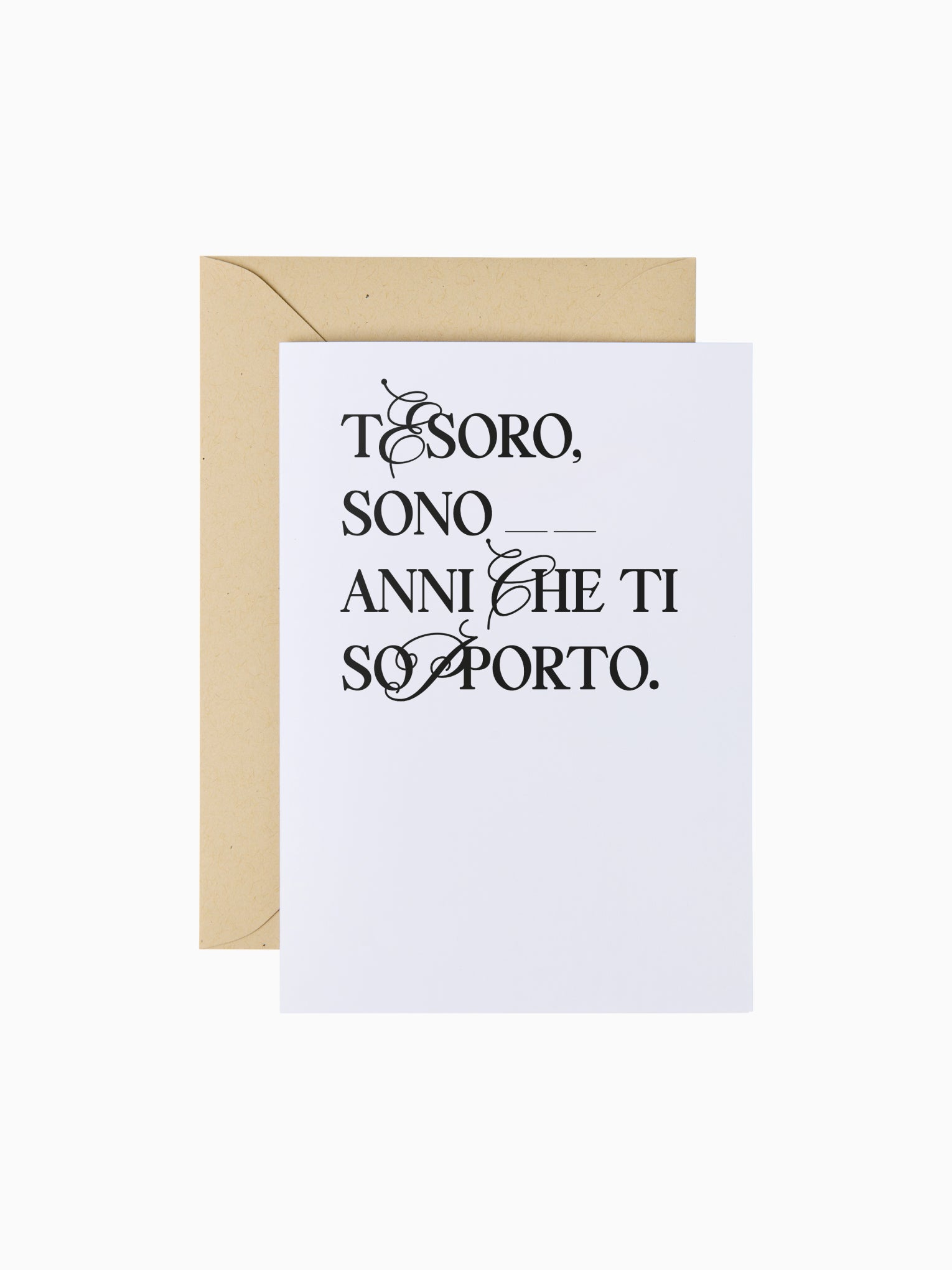 Ti sopporto | Biglietto d'auguri