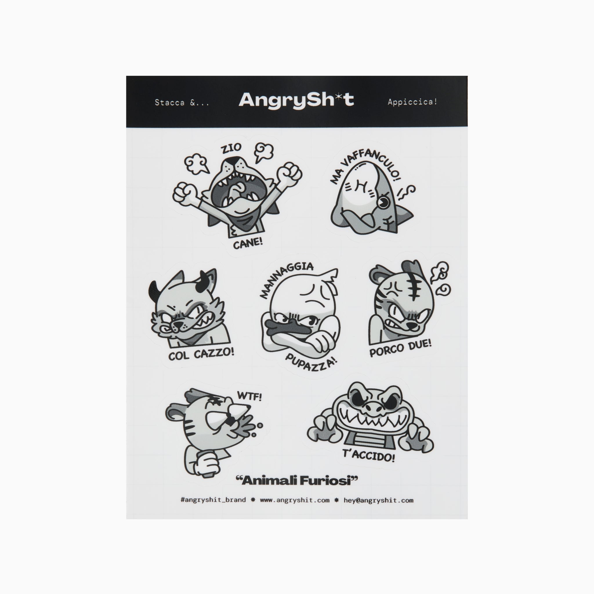 Animali Furiosi | Sticker sheet