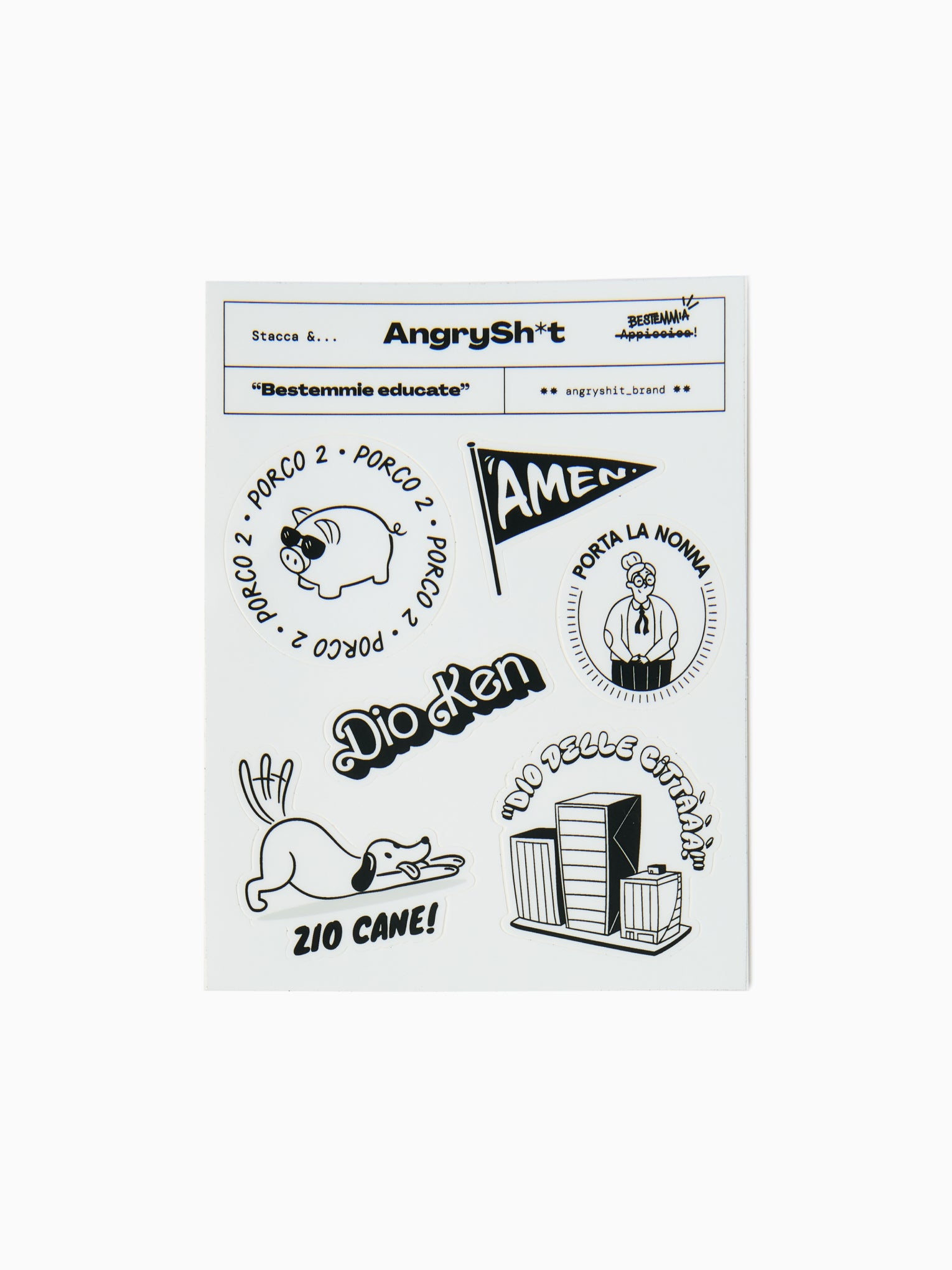 Bestemmie educate | Sticker sheet