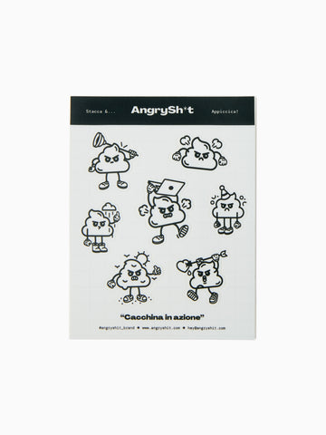Cacchina in azione | Sticker sheet